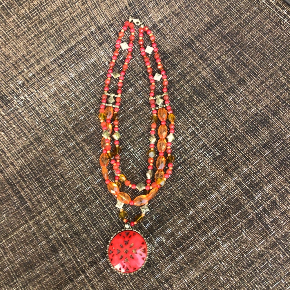 Elegant Multi-Strand Beaded Necklace